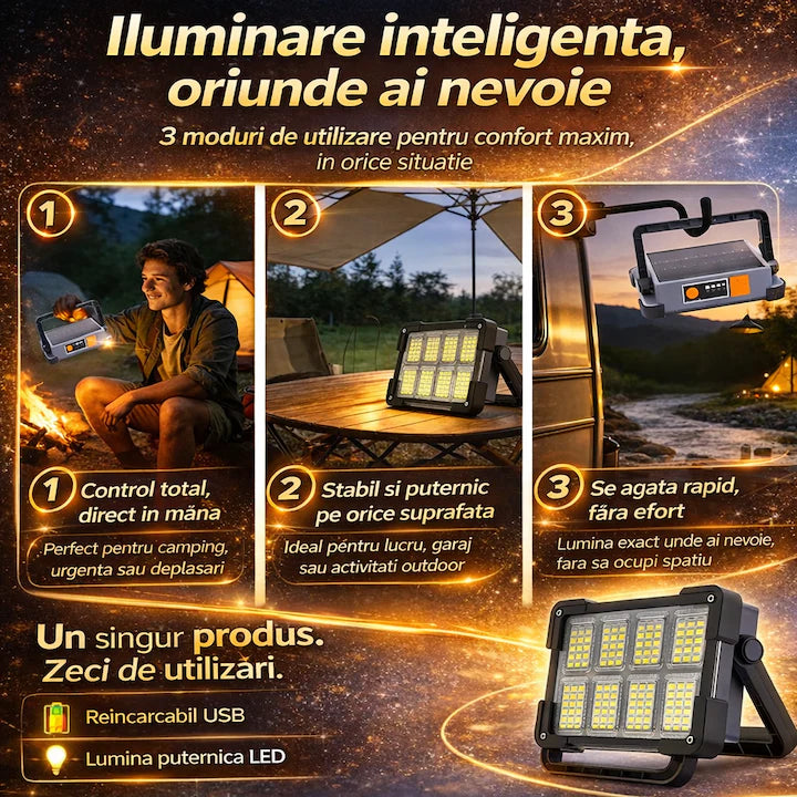 Lanterna cu incarcare solara